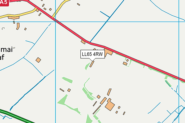 LL65 4RW map - OS VectorMap District (Ordnance Survey)