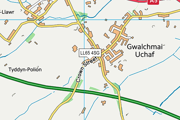 Ysgol Gymuned y Ffridd map (LL65 4SG) - OS VectorMap District (Ordnance Survey)