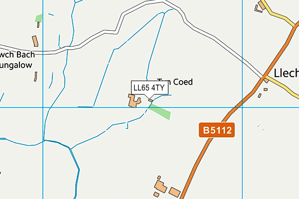 LL65 4TY map - OS VectorMap District (Ordnance Survey)
