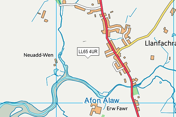 LL65 4UR map - OS VectorMap District (Ordnance Survey)