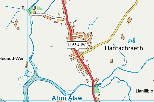 LL65 4UW map - OS VectorMap District (Ordnance Survey)