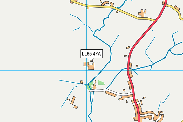LL65 4YA map - OS VectorMap District (Ordnance Survey)