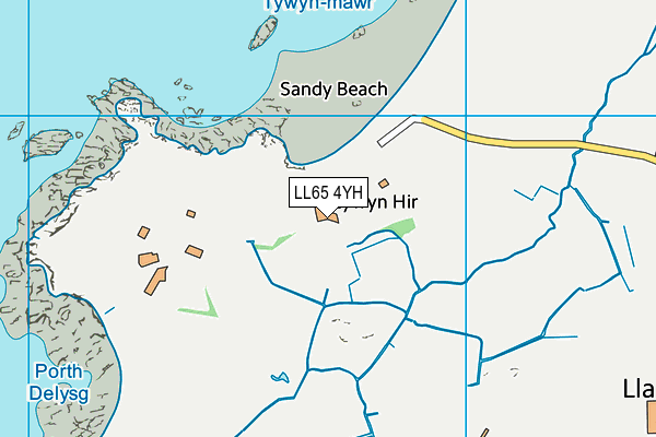 LL65 4YH map - OS VectorMap District (Ordnance Survey)