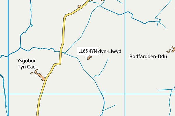 LL65 4YN map - OS VectorMap District (Ordnance Survey)