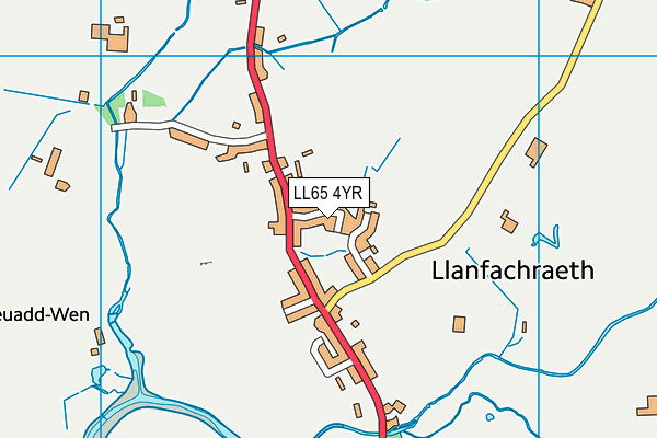 LL65 4YR map - OS VectorMap District (Ordnance Survey)