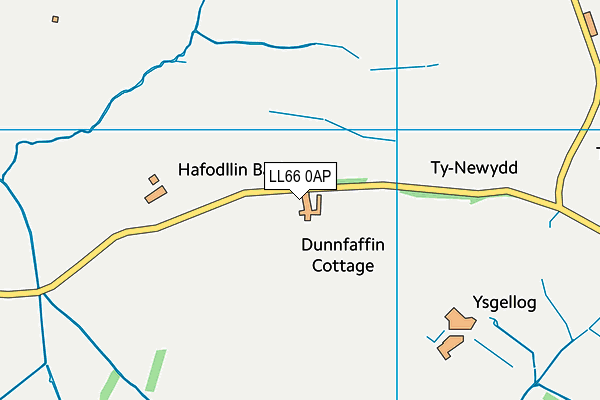 LL66 0AP map - OS VectorMap District (Ordnance Survey)