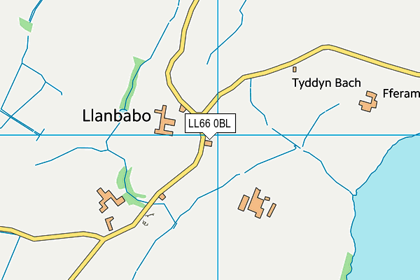 LL66 0BL map - OS VectorMap District (Ordnance Survey)