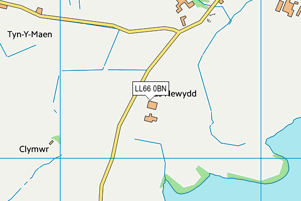 LL66 0BN map - OS VectorMap District (Ordnance Survey)