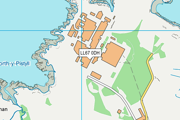 LL67 0DH map - OS VectorMap District (Ordnance Survey)