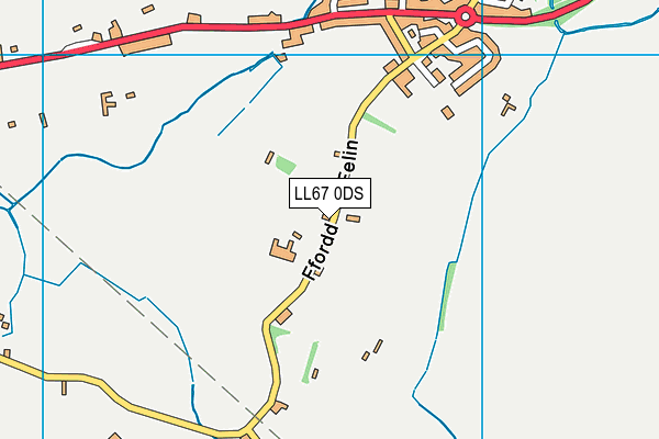 LL67 0DS map - OS VectorMap District (Ordnance Survey)