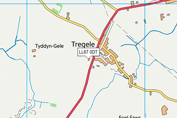 LL67 0DT map - OS VectorMap District (Ordnance Survey)