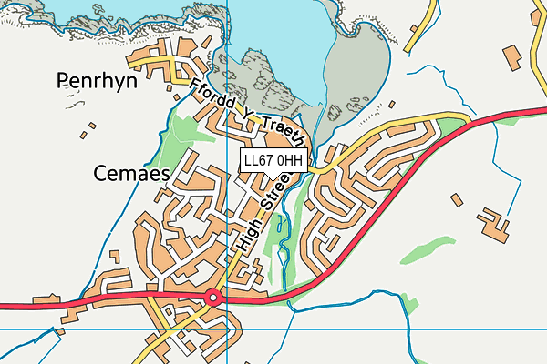 LL67 0HH map - OS VectorMap District (Ordnance Survey)