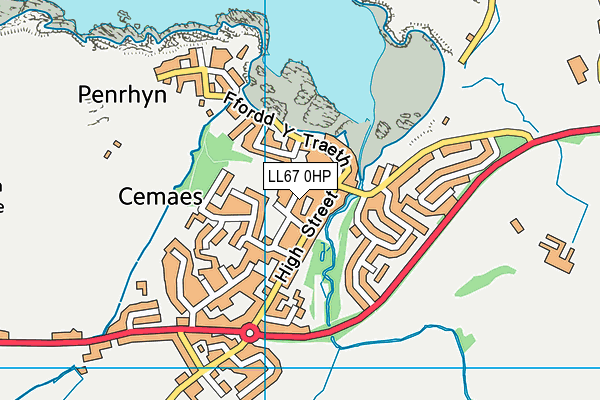 LL67 0HP map - OS VectorMap District (Ordnance Survey)