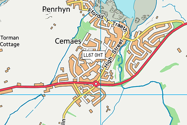 LL67 0HT map - OS VectorMap District (Ordnance Survey)
