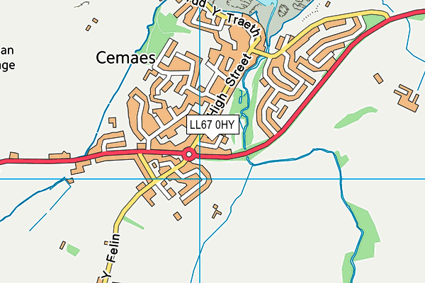 LL67 0HY map - OS VectorMap District (Ordnance Survey)