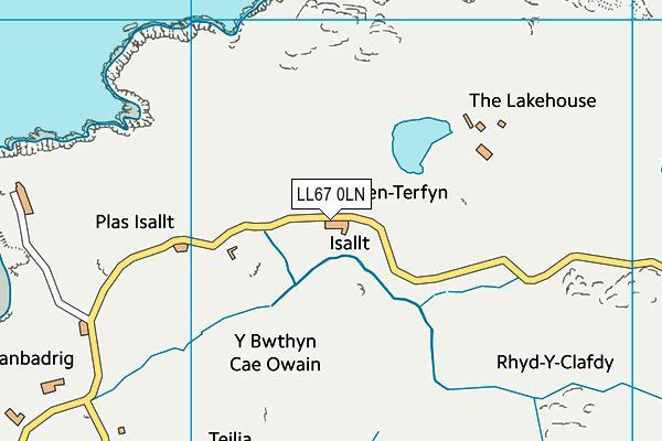 LL67 0LN map - OS VectorMap District (Ordnance Survey)
