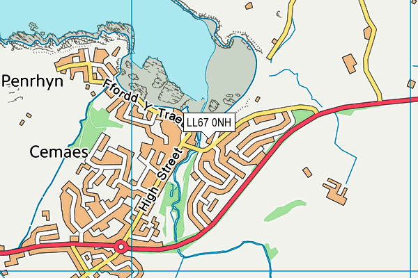 LL67 0NH map - OS VectorMap District (Ordnance Survey)