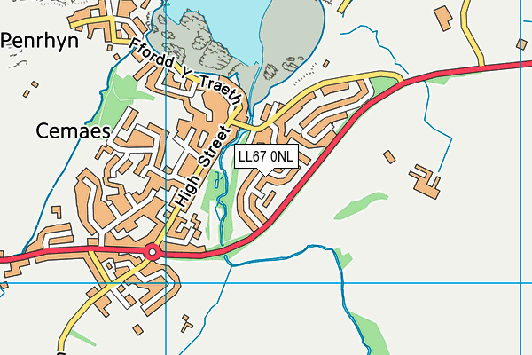 LL67 0NL map - OS VectorMap District (Ordnance Survey)