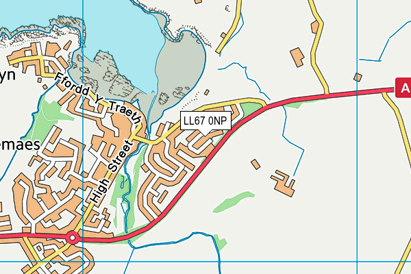 LL67 0NP map - OS VectorMap District (Ordnance Survey)