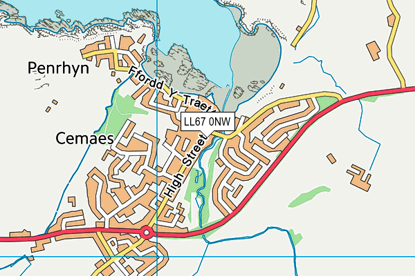 LL67 0NW map - OS VectorMap District (Ordnance Survey)