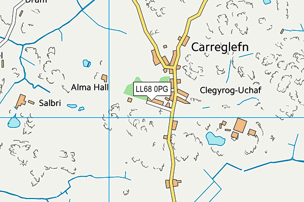LL68 0PG map - OS VectorMap District (Ordnance Survey)