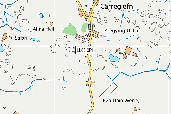 Ysgol Gymuned Garreglefn map (LL68 0PH) - OS VectorMap District (Ordnance Survey)