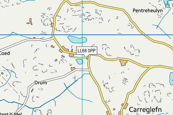 LL68 0PP map - OS VectorMap District (Ordnance Survey)