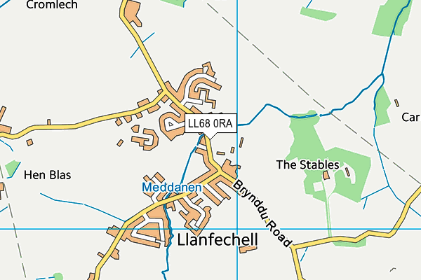 LL68 0RA map - OS VectorMap District (Ordnance Survey)