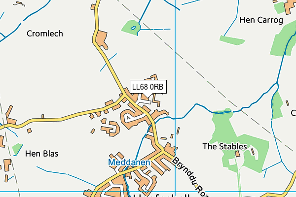 LL68 0RB map - OS VectorMap District (Ordnance Survey)