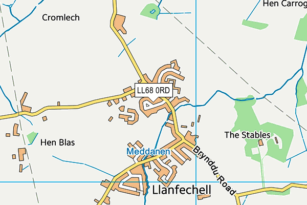 LL68 0RD map - OS VectorMap District (Ordnance Survey)