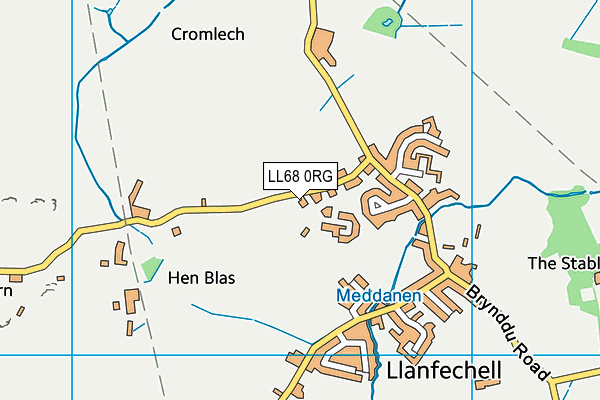 LL68 0RG map - OS VectorMap District (Ordnance Survey)