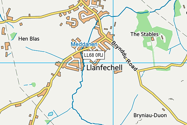 LL68 0RJ map - OS VectorMap District (Ordnance Survey)