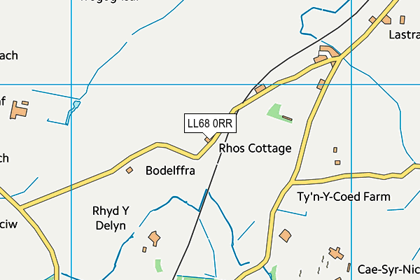 LL68 0RR map - OS VectorMap District (Ordnance Survey)