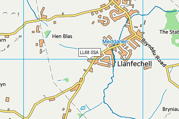 Ysgol Gymuned Llanfechell map (LL68 0SA) - OS VectorMap District (Ordnance Survey)