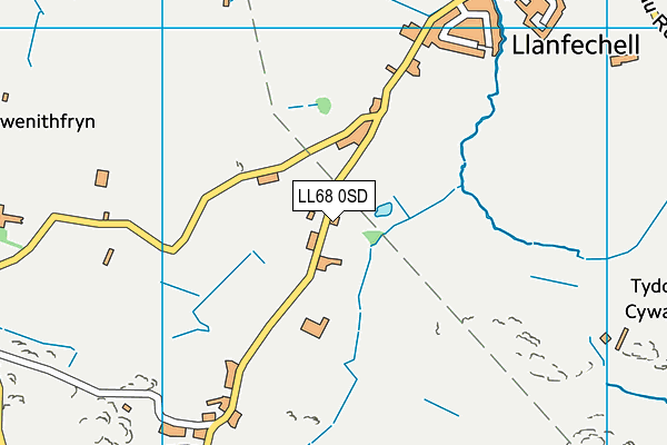 LL68 0SD map - OS VectorMap District (Ordnance Survey)