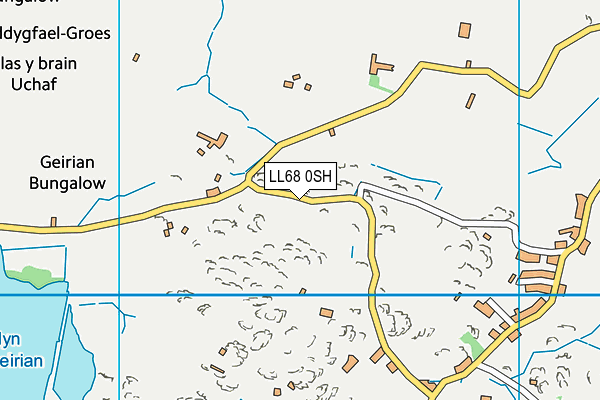 LL68 0SH map - OS VectorMap District (Ordnance Survey)