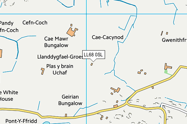 LL68 0SL map - OS VectorMap District (Ordnance Survey)