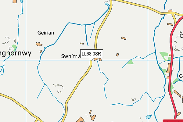 LL68 0SR map - OS VectorMap District (Ordnance Survey)