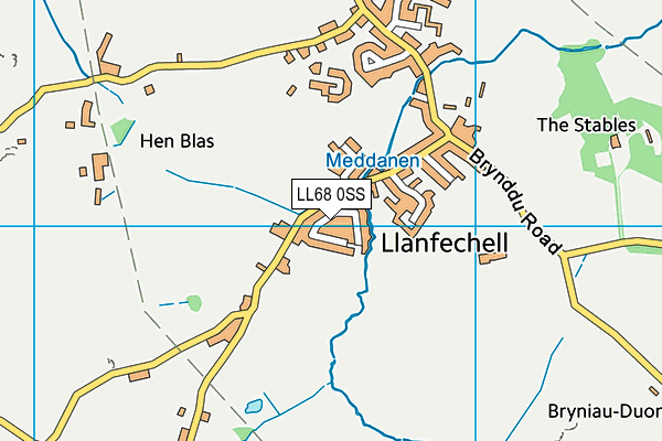 LL68 0SS map - OS VectorMap District (Ordnance Survey)