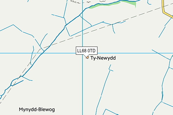 LL68 0TD map - OS VectorMap District (Ordnance Survey)
