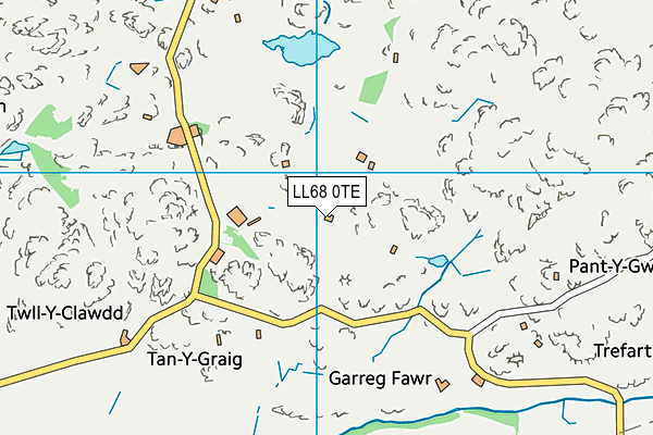 LL68 0TE map - OS VectorMap District (Ordnance Survey)