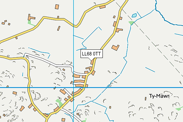 LL68 0TT map - OS VectorMap District (Ordnance Survey)