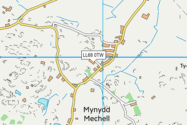 LL68 0TW map - OS VectorMap District (Ordnance Survey)