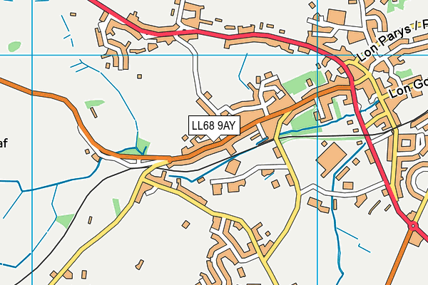 LL68 9AY map - OS VectorMap District (Ordnance Survey)