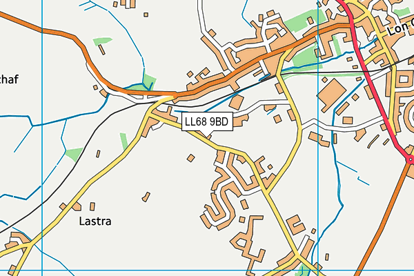 LL68 9BD map - OS VectorMap District (Ordnance Survey)