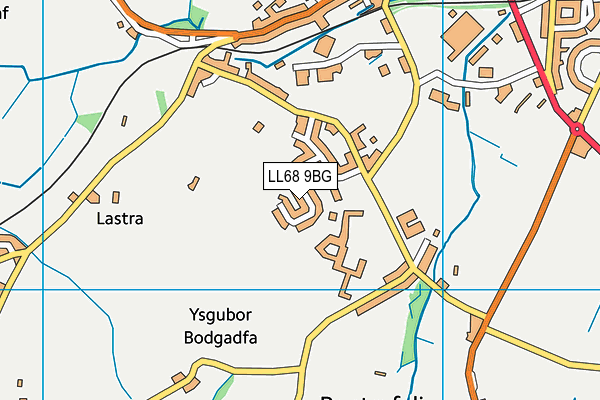 LL68 9BG map - OS VectorMap District (Ordnance Survey)