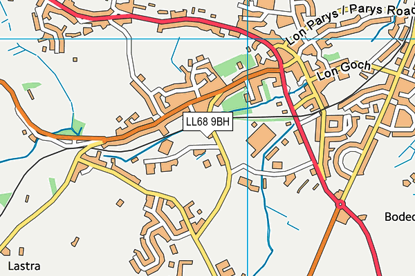 LL68 9BH map - OS VectorMap District (Ordnance Survey)