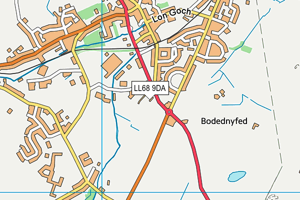 LL68 9DA map - OS VectorMap District (Ordnance Survey)