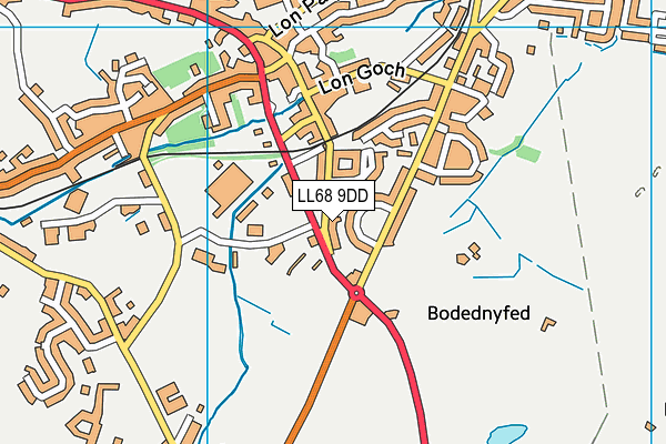 LL68 9DD map - OS VectorMap District (Ordnance Survey)