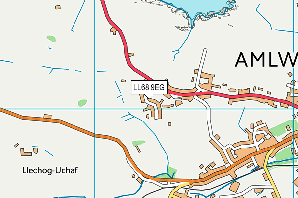 LL68 9EG map - OS VectorMap District (Ordnance Survey)